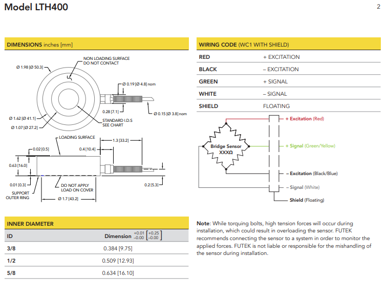 LTH400-10klb稱重傳感器