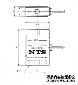 日本NTS  LRK-2KN稱重傳感器的產品尺寸